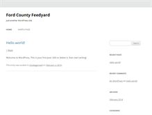 Tablet Screenshot of fordcofeedyard.com